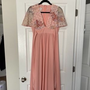 Vintage 1970's Peach Night Gown